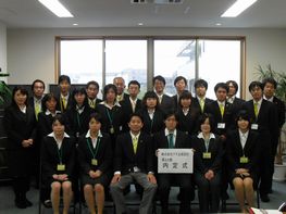 11月に行った内定式での全社員